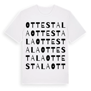 Ottestala ordlek t-shirt – ekologisk bomull t-shirt från Pinshirt