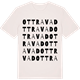 Vintage White t-shirt med Ottravad ordlek t-shirt