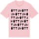 Pink Cotton t-shirt med Öttum ordlek t-shirt