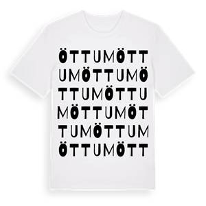 Öttum ordlek t-shirt – ekologisk bomull t-shirt från Pinshirt