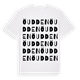 White t-shirt med Öudden ordlek t-shirt