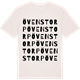 Vintage White t-shirt med Övenstorp ordlek t-shirt