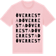 Pink Cotton t-shirt med Över Restad ordlek t-shirt