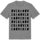 Mid Heather Gray t-shirt med Överbo ordlek t-shirt