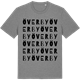 Mid Heather Gray t-shirt med Överby ordlek t-shirt