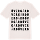 Vintage White t-shirt med Övergård ordlek t-shirt