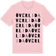Pink Cotton t-shirt med Överlida ordlek t-shirt