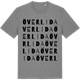Mid Heather Gray t-shirt med Överlida ordlek t-shirt