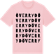 Pink Cotton t-shirt med Överryd ordlek t-shirt
