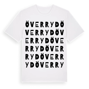 Överryd ordlek t-shirt – ekologisk bomull t-shirt från Pinshirt