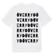 White t-shirt med Överryd ordlek t-shirt