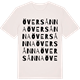 Vintage White t-shirt med Översånna ordlek t-shirt