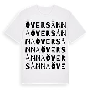 Översånna ordlek t-shirt – ekologisk bomull t-shirt från Pinshirt