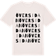 Vintage White t-shirt med Översidan ordlek t-shirt