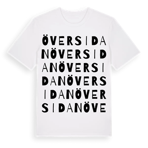 Översidan ordlek t-shirt – ekologisk bomull t-shirt från PinShirt