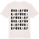 Vintage White t-shirt med Övrarp ordlek t-shirt