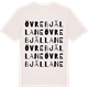 Vintage White t-shirt med Övre Bjällane ordlek t-shirt