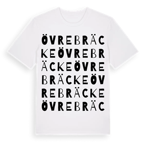 Övre Bräcke ordlek t-shirt – ekologisk bomull t-shirt från Pinshirt