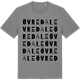 Mid Heather Gray t-shirt med Övre Dale ordlek t-shirt