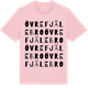 Pink Cotton t-shirt med Övre Fjälebro ordlek t-shirt