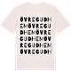 Vintage White t-shirt med Övre Gudhem ordlek t-shirt