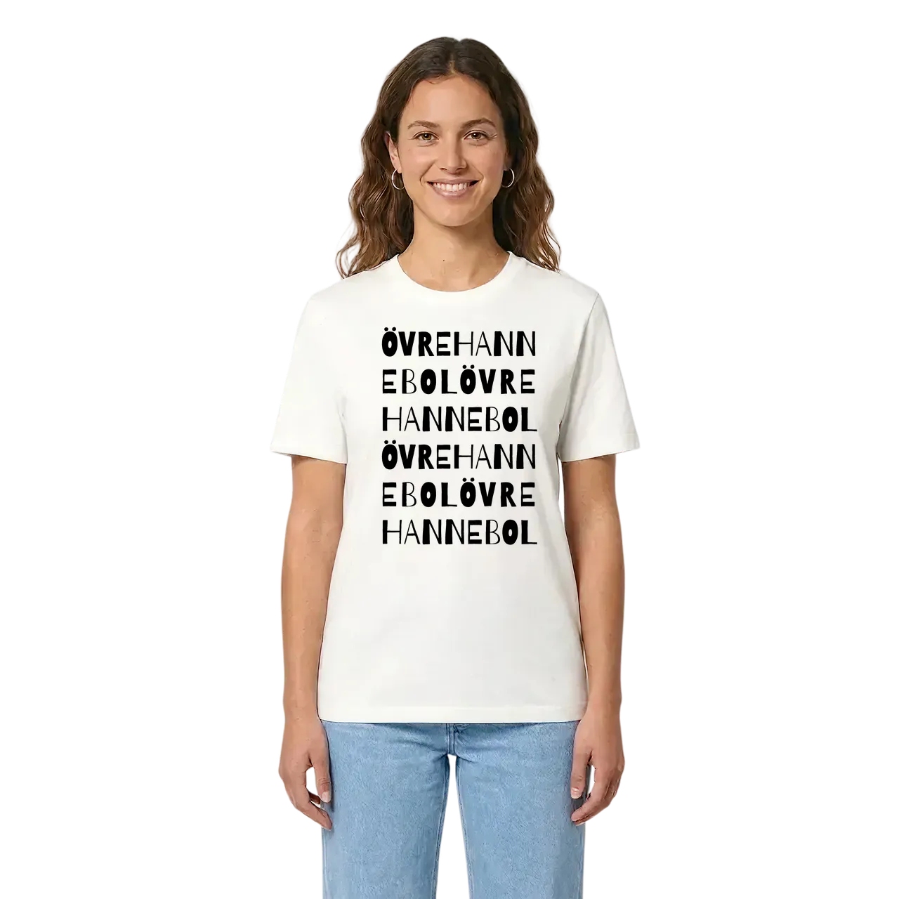 Övre Hannebol ordlek t-shirt i miljö