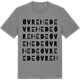 Mid Heather Gray t-shirt med Övre Hede ordlek t-shirt