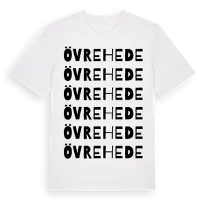 Övre Hede ordlek t-shirt – ekologisk bomull t-shirt från Pinshirt