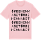 Pink Cotton t-shirt med Övre Hemmanet ordlek t-shirt