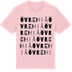 Pink Cotton t-shirt med Övre Hiå ordlek t-shirt