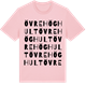 Pink Cotton t-shirt med Övre Höghult ordlek t-shirt