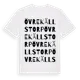 White t-shirt med Övre Källstorp ordlek t-shirt