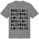 Mid Heather Gray t-shirt med Övre Komarken ordlek t-shirt