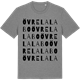 Mid Heather Gray t-shirt med Övre Lalabo ordlek t-shirt