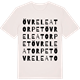 Vintage White t-shirt med Övre Leatorpet ordlek t-shirt