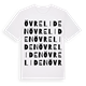 White t-shirt med Övre Liden ordlek t-shirt