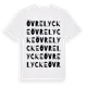 White t-shirt med Övre Lycke ordlek t-shirt