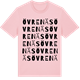 Pink Cotton t-shirt med Övre Näs ordlek t-shirt