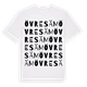 White t-shirt med Övre Säm ordlek t-shirt