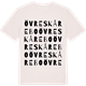Vintage White t-shirt med Övre Skårebo ordlek t-shirt
