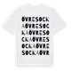White t-shirt med Övre Socka ordlek t-shirt