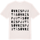 Vintage White t-shirt med Övre Spjutås ordlek t-shirt
