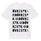 White t-shirt med Övre Strand ordlek t-shirt
