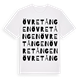 White t-shirt med Övre Tången ordlek t-shirt