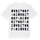 White t-shirt med Övre Torpare ordlek t-shirt