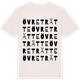 Vintage White t-shirt med Övre Trätte ordlek t-shirt