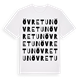 White t-shirt med Övre Tun ordlek t-shirt