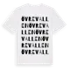 White t-shirt med Övre Vallen ordlek t-shirt