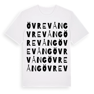 Övre Vång ordlek t-shirt – ekologisk bomull t-shirt från Pinshirt