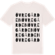 Vintage White t-shirt med Övregården ordlek t-shirt